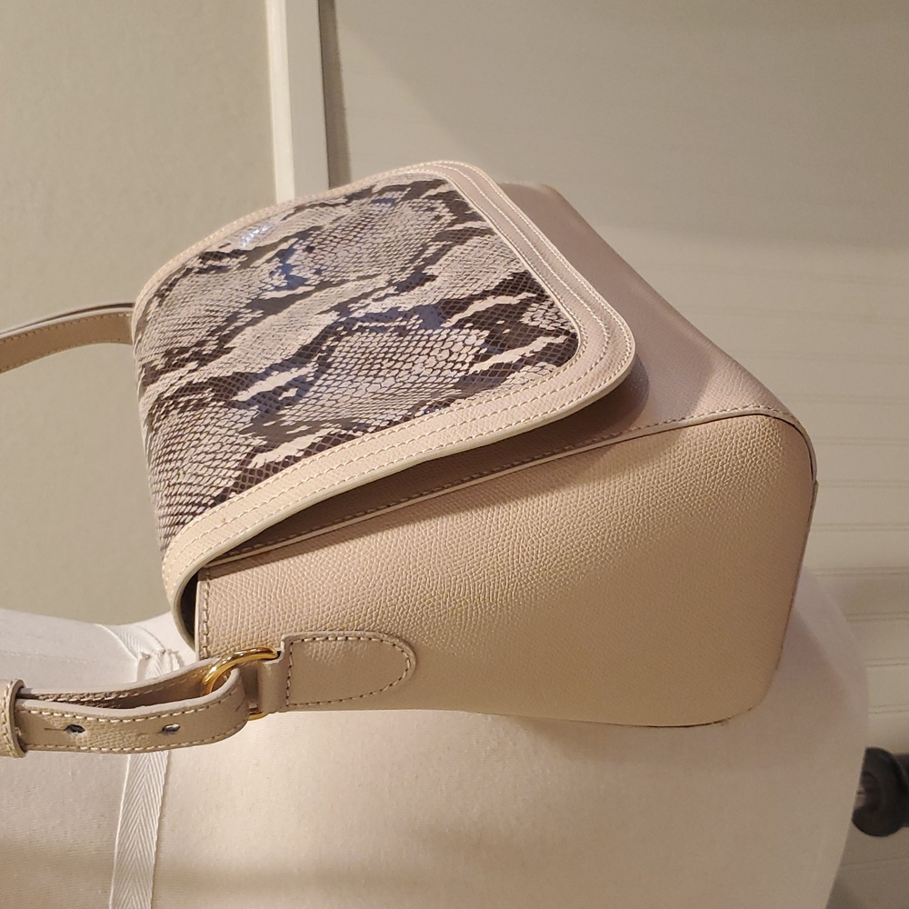 Like New Harper Lawrencr Python Print Shoulder Bag - image 3